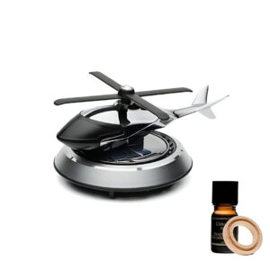 Solar Helicopter Car Perfume Diffuser – Automatic Rotating Dashboard Air Freshener Powered by Sunlight – Unique Car Interior Accessory for Fresh Aroma & Stylish Decor