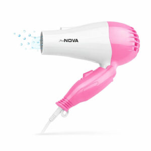 New NOVA-1290 1000 Watts Foldable Hair Dryer For Man And Women, Multicolour